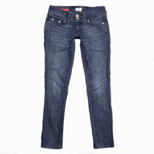 Brand New Women's TOMMY HILFIGER  Embroidered Alyssa Extra Slim Fit Jeans